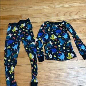 Black and Blue Pajama Sets with Space-Themed Design